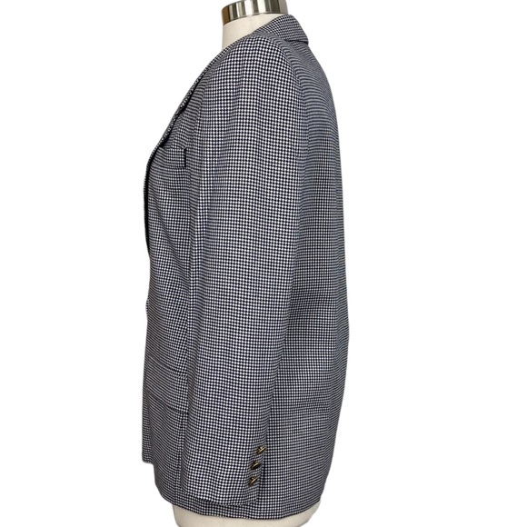 Vintage Worthington Navy Houndstooth Boyfriend Blazer - Picture 4 of 12